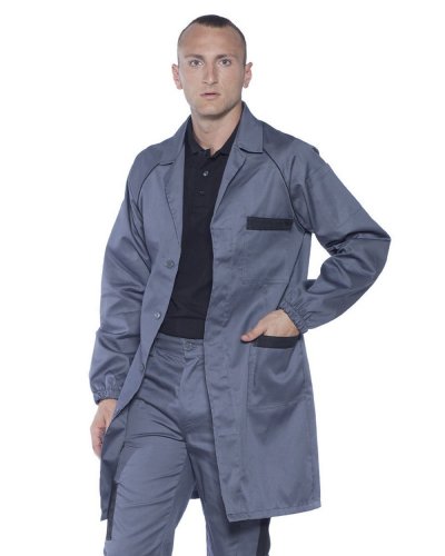 Camice unisex made in Italy Grigio / Nero
