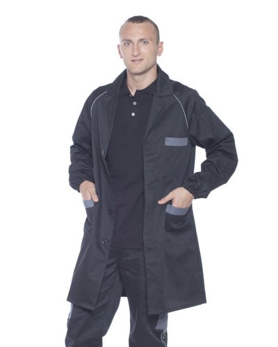 Camice unisex made in Italy Nero / Grigio