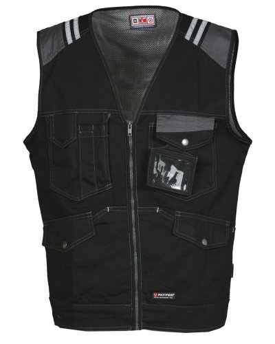 Gilet da lavoro in cotone Payper Nero / Grigio