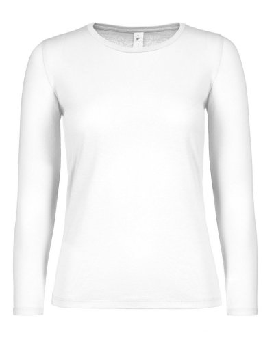 T-shirt donna e190 maniche lunghe White