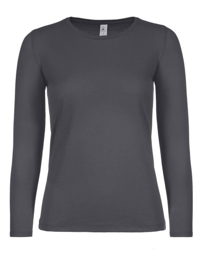 T-shirt donna e190 maniche lunghe Dark Grey