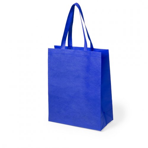 Borsa shopping con soffietto manici lunghi Bianco