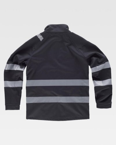 Giacca Workshell con bande riflettenti