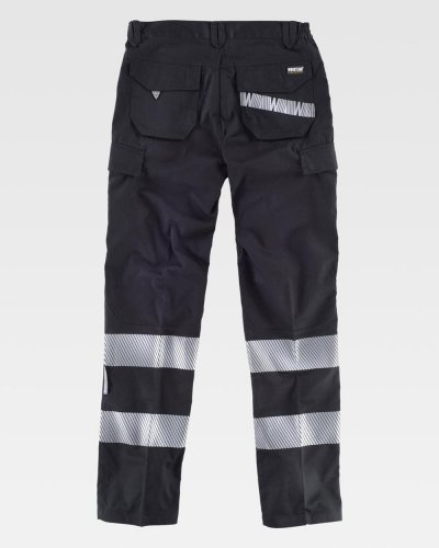 Pantalone con bande riflettente segmentate