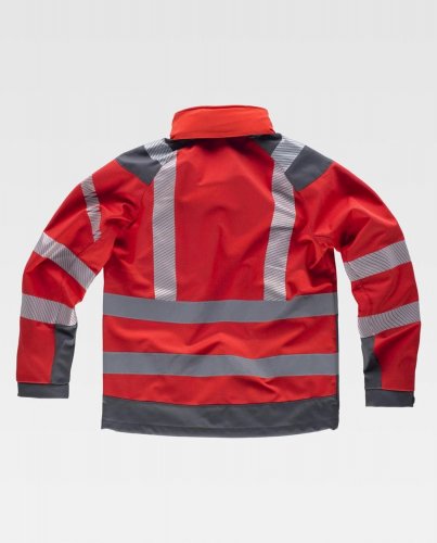 Giacca Workshell combinata nelle spalle