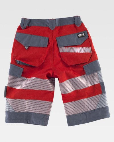 Pantalone corto combinato alta visibilità