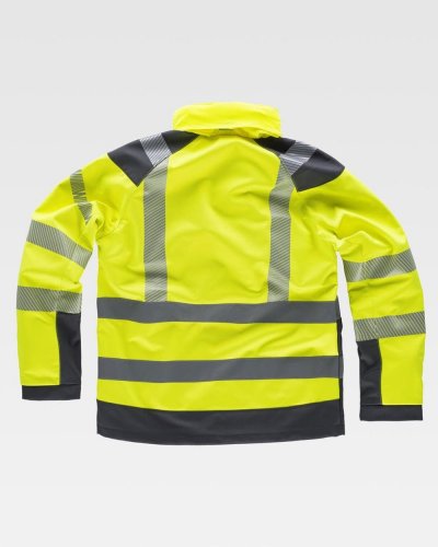 Giacca Workshell alta visibilità in poliestere