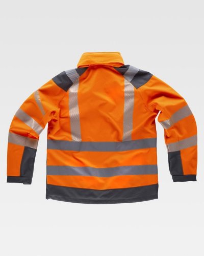 Giacca Workshell alta visibilità in poliestere