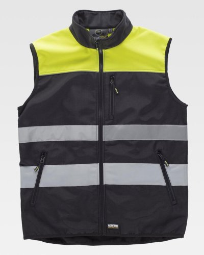 Gilet Workshell con tessuto Ripstop