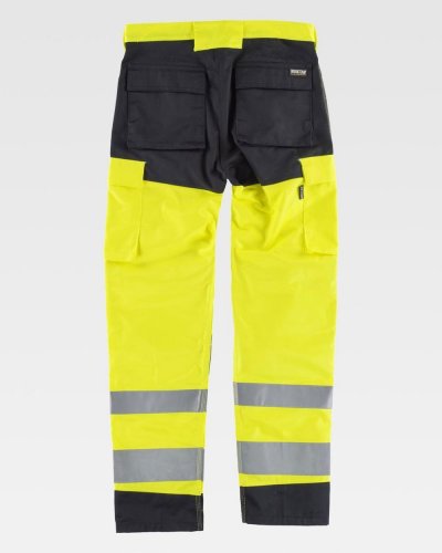 Pantalone dritto multitasche alta visibilità