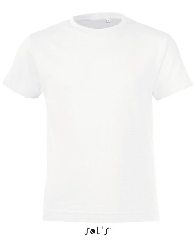 T-shirt bambino girocollo Regent Fit Bianco