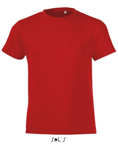 T-shirt bambino girocollo Regent Fit Rosso
