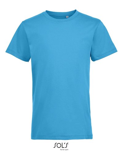 T-shirt bambino girocollo Regent Fit Acqua