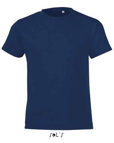 T-shirt bambino girocollo Regent Fit Blu Oltremare