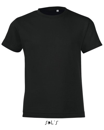 T-shirt bambino girocollo Regent Fit Nero Profondo