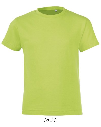 T-shirt bambino girocollo Regent Fit Verde Mela