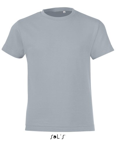 T-shirt bambino girocollo Regent Fit Grigio Puro
