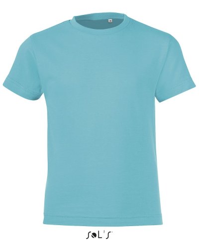 T-shirt bambino girocollo Regent Fit Blu Atollo
