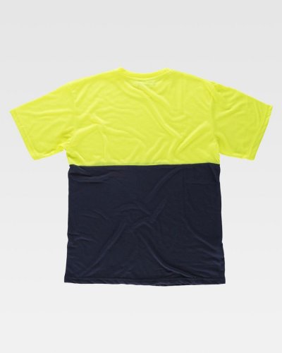 T-shirt bicolore manica corta alta visibilità