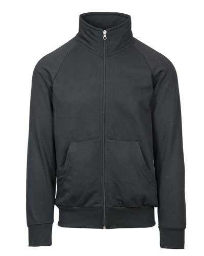 Jacket in felpa french terry zip lunga Nero