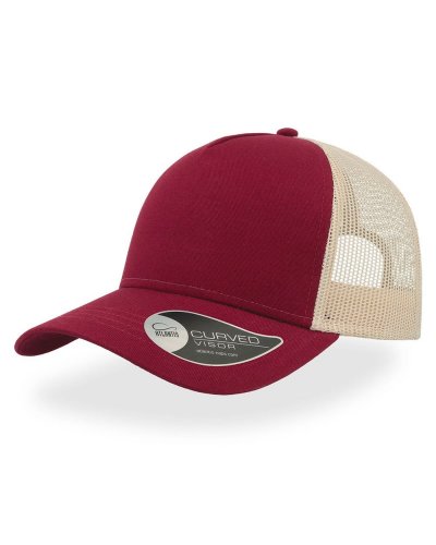 Cappellino Rapper Cotton Burgundy-Stone