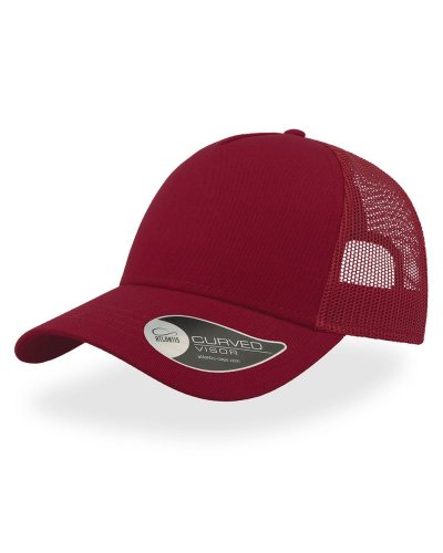 Cappellino Rapper Cotton Burgundy-Burgundy