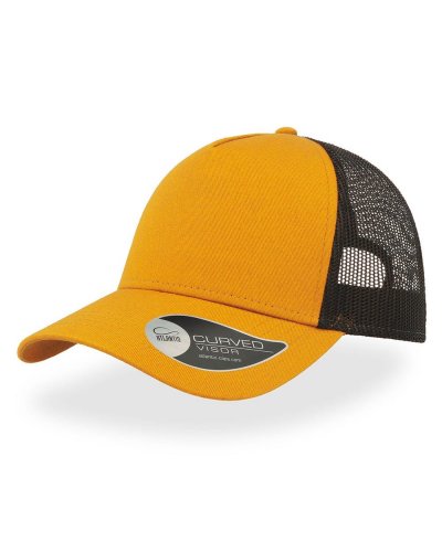 Cappellino Rapper Cotton Mustard-Black