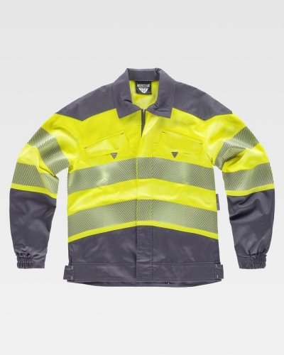 Giacca in tessuto elasticizzato bidirezionale combinata