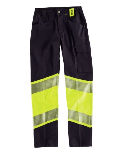 Pantalone elasticizzato bidirezionale combinato BLACK / YELLOW