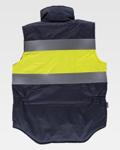Gilet imbottito bicolore alta visibilità