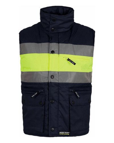 Gilet imbottito bicolore alta visibilità