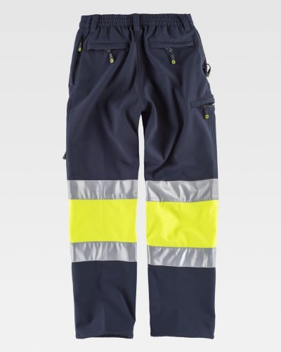 Pantalone certificato alta visibilità bicolore Workshell