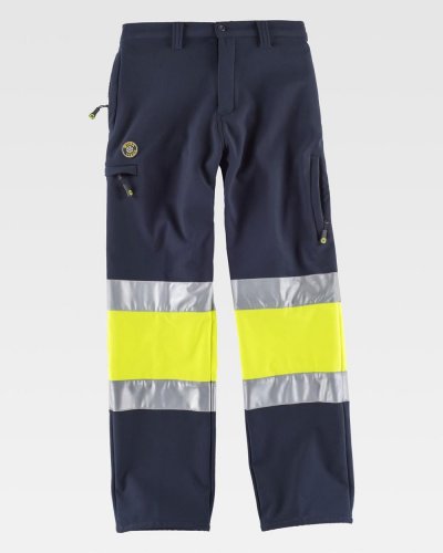 Pantalone certificato alta visibilità bicolore Workshell