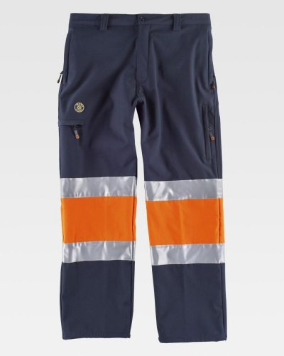 Pantalone certificato alta visibilità bicolore Workshell