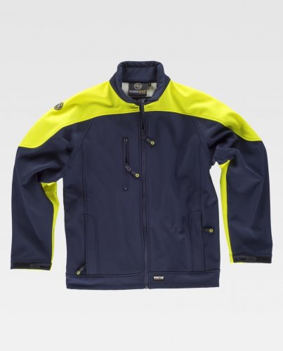 Giacca Workshell bicolore alta visibilità