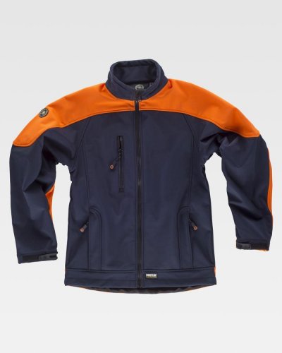 Giacca Workshell bicolore alta visibilità
