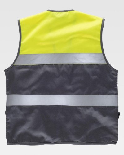 Gilet con chiusura a cerniera di nylon