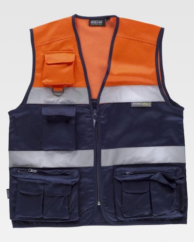 Gilet con chiusura a cerniera di nylon