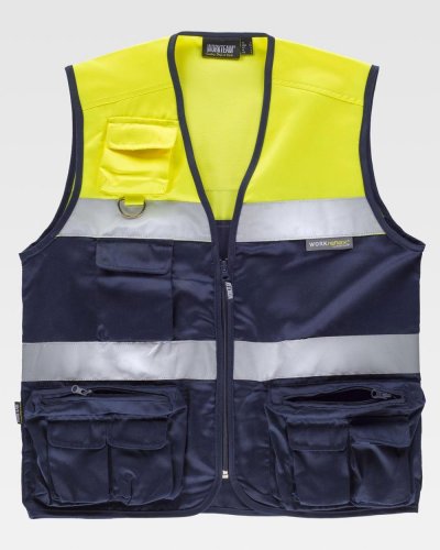 Gilet con chiusura a cerniera di nylon