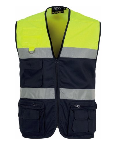 Gilet con chiusura a cerniera di nylon