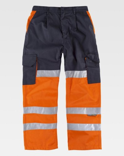 Pantalone multitasche bicolore certificato