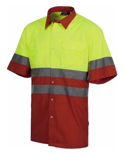 Camicia a maniche corte alta visibilità
