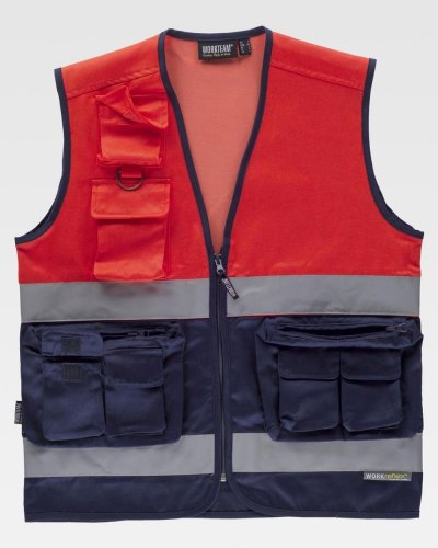 Gilet certificato alta visibilità con cerniera