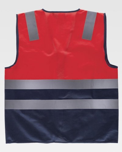 Gilet imbottito certificato alta visibilità cerniera nascosta