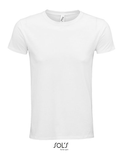 T-shirt unisex aderente girocollo in cotone biologico Epic Bianco