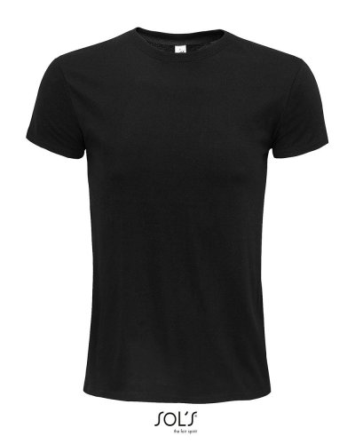 T-shirt unisex aderente girocollo in cotone biologico Epic Nero Profondo