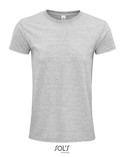 T-shirt unisex aderente girocollo in cotone biologico Epic Grigio Medio Melange