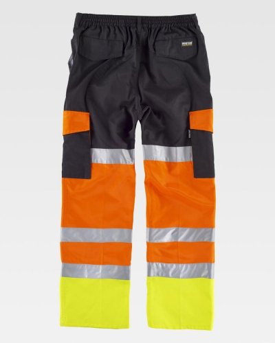 Pantalone fondo dritto bicolore certificato alta visibilità
