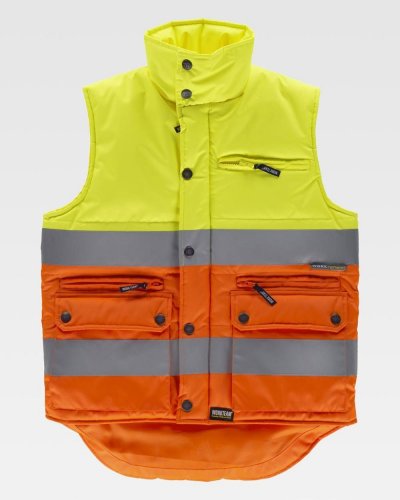 Gilet imbottito certificato alta visibilità