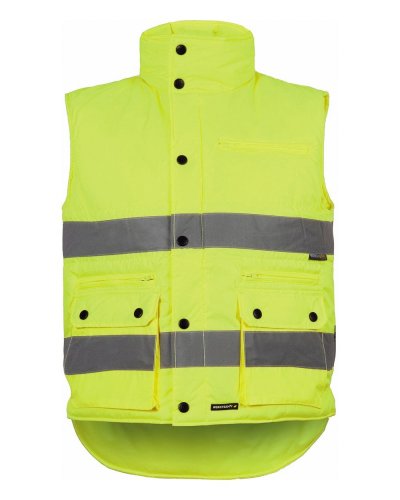 Gilet imbottito fluo certificato alta visibilità